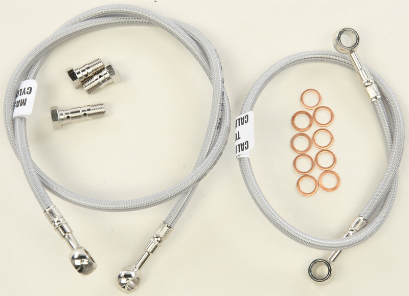 Gbrakes 17-10210 FK003D879OEM 2 LINE FRONT BRAKE LINE KIT