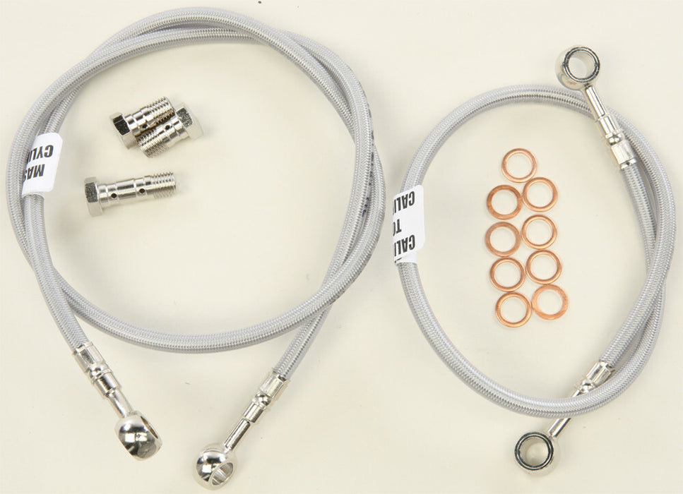 Gbrakes 17-10210 FK003D879OEM 2 LINE FRONT BRAKE LINE KIT