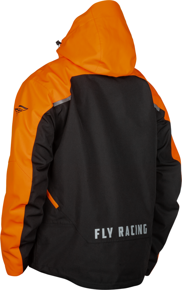 Fly Racing 470-5208S 470-5208S CARBON JACKET BLACK/ORANGE SM