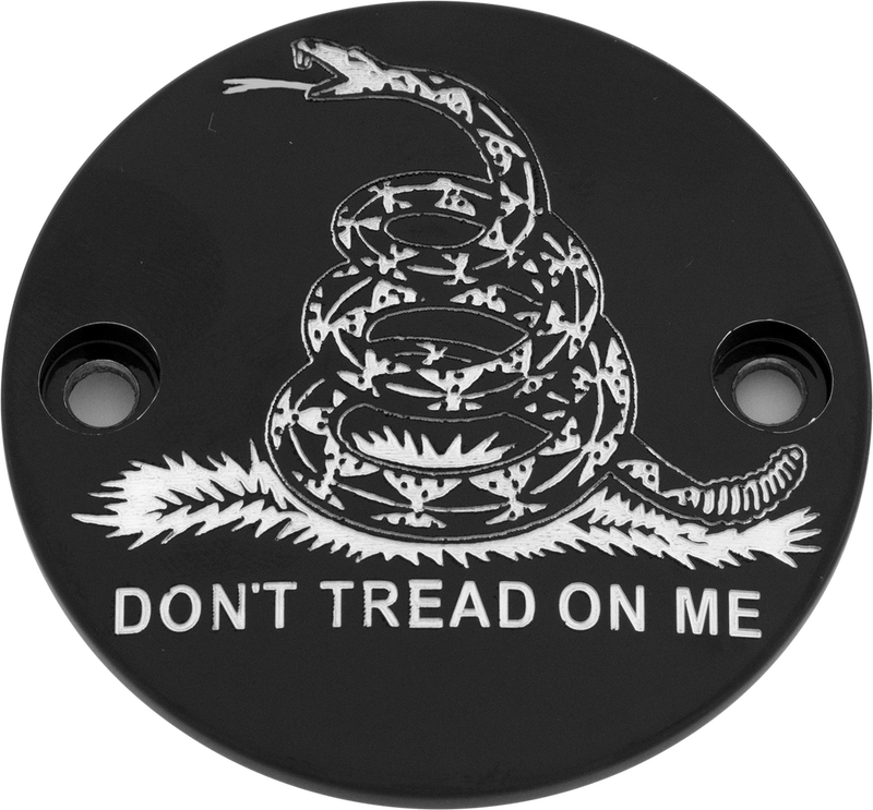 Custom Engraving 563-05150 PATR08-63BG M8 TIMER COVER DON'T TREAD BLACK