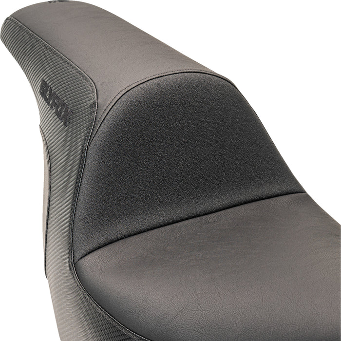 SLYFOX 0802-1589 0802-1589 The Lowrider Drifter Seat - Black Logo - Smooth Vinyl - Carbon Fiber - FXLR/FLSB '18-'24