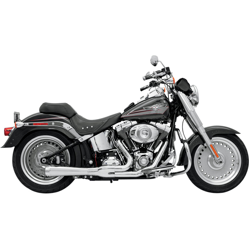 Bassani Xhaust Road Rage 2-Into-1 Exhaust System - 12112J For Harley Softail 1986-2017
