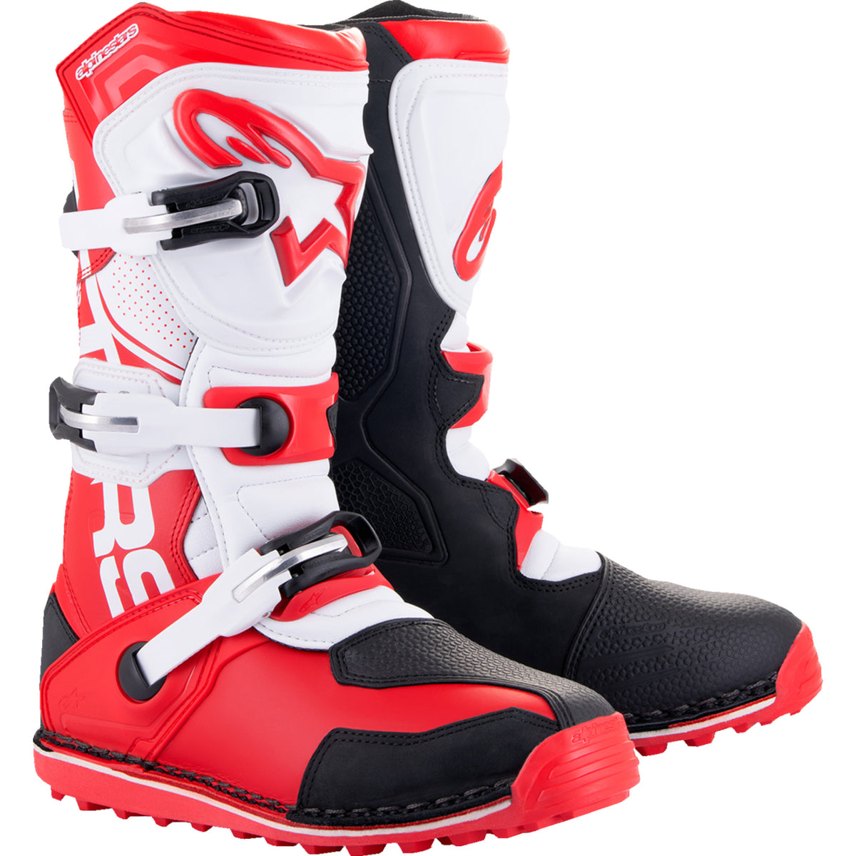 ALPINESTARS Tech-T Boots Red/Black/White - US — SpazCycle