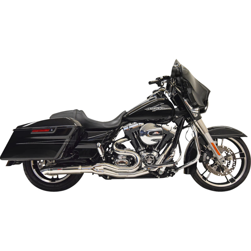 Bassani Xhaust Road Rage II 2-Into-1 Exhaust System - 1F67C For Harley Touring 1995-2006
