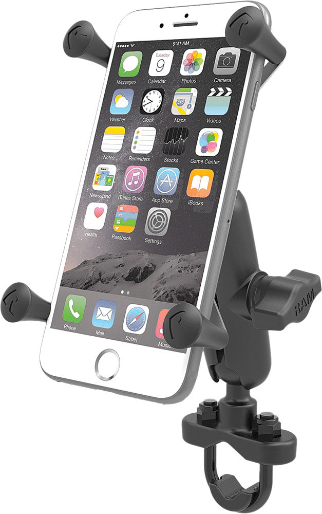 Ram Mounts 71-7139 RAM-B-149Z-UN10U HANDLEBAR RAIL MOUNT W/U-BOLT BASE & X-GRIP LARGE CRADLE