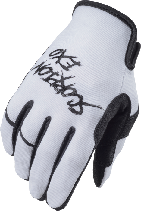Scorpion Exo 75-6165M G46-054 AIR-STRETCH GLOVES GRIND WHITE/BLACK MD