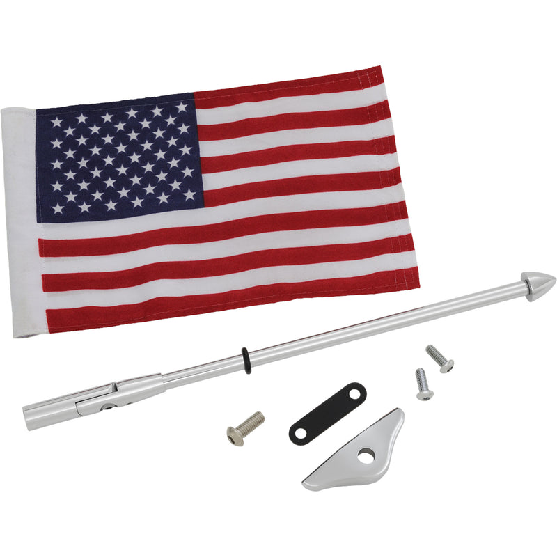 Show Chrome Flag Pole - 52-965 Honda Gold Wing 2018-2020