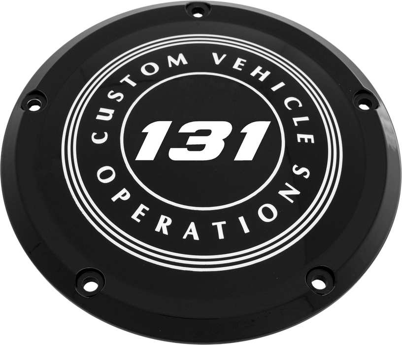 Custom Engraving 563-05005 131-09-46BG 7 M8 FLT/FLH DERBY COVER 131 CVO BLACK