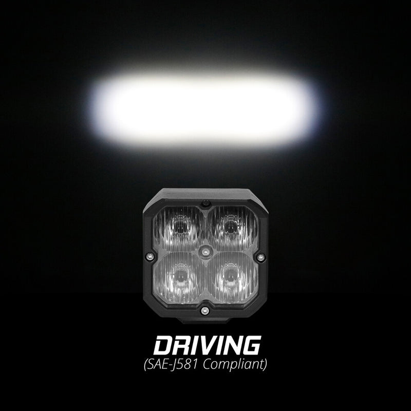 Xk Glow 653-0073 XK065001-D 20W RGB POD LIGHTS DRIVING BEAM