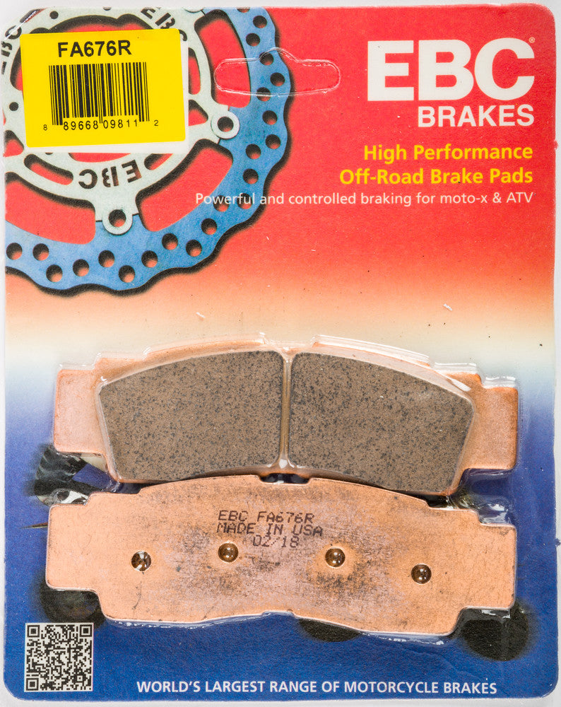 EBC Brake Pads Sintered R Series - FA676R Yamaha 1000R / 1000R 4x4 / YXZ1000R 2016-2017