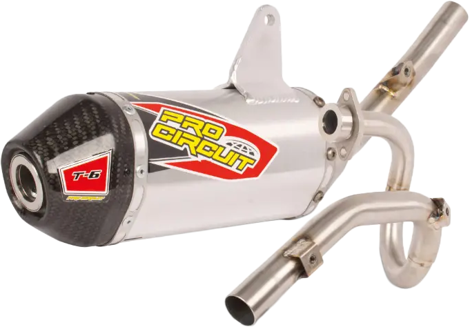 Pro Circuit T-6 System W Carbon END-CAP - 0122014FT Kawasaki Dirt Bikes 2008-2025