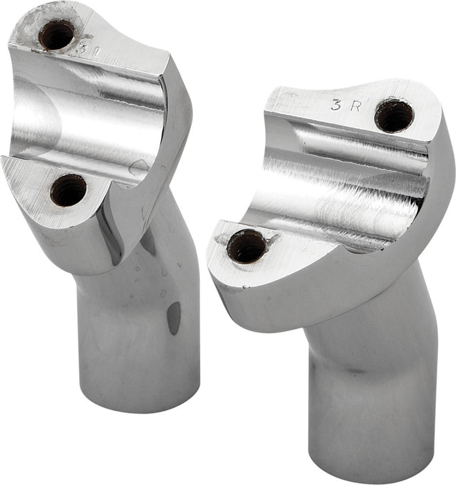 HardDrive Forged Straight Handlebar Risers 4 1/2in. Rise Black H57