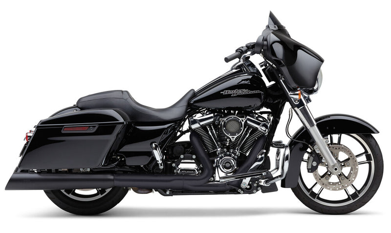 Cobra 4.5" Uppercut Slip-ON Black FLH FLT - 6289RB For Harley Touring 2017-2026