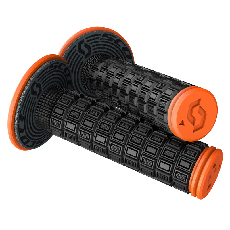 SCOTT 0630-3017 269305-5039 Mellow + Donut Grips Grips - Mellow - Black/Orange