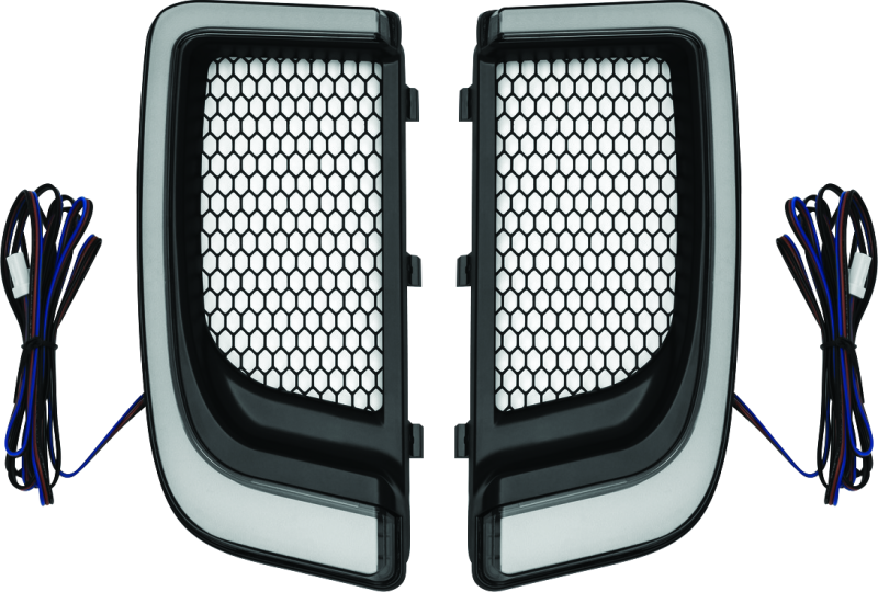 Kuryakyn 5064 Tracer Lower Fairing Grill Black - Photo - Primary