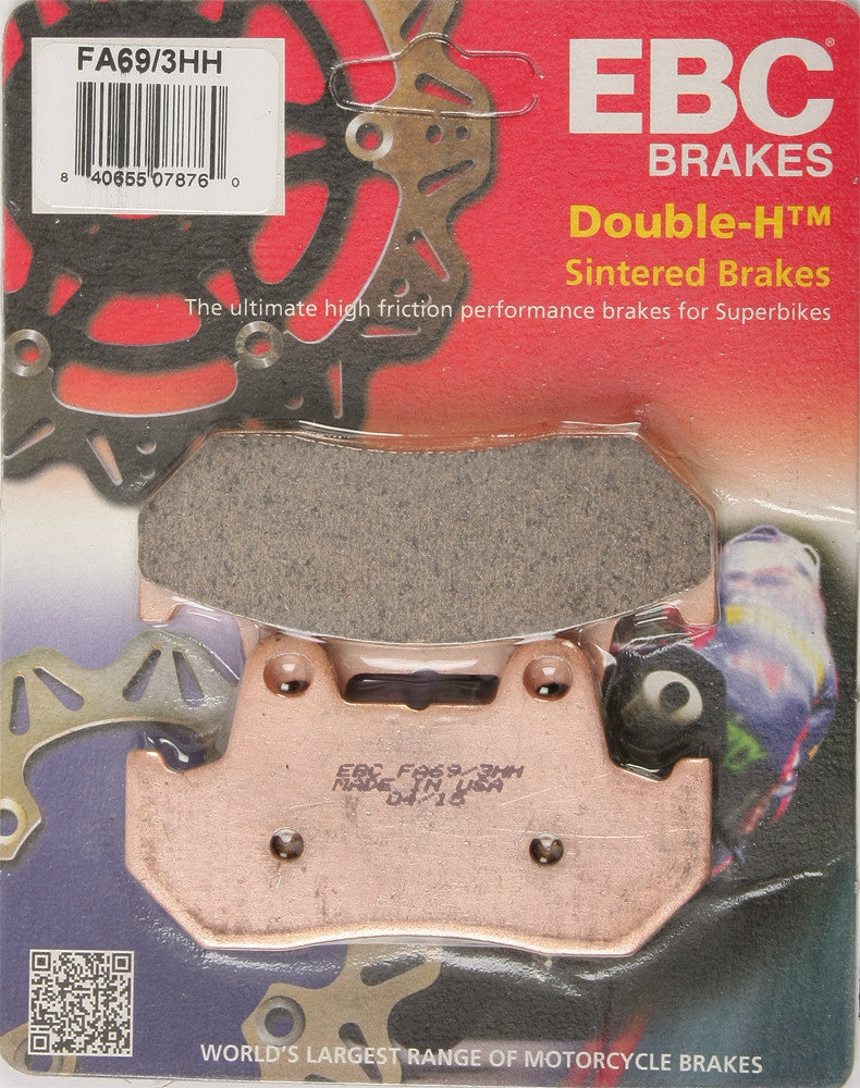 EBC Brake Pads Double-H Sintered - FA69/3HH Honda Motorcycles 1982-2000
