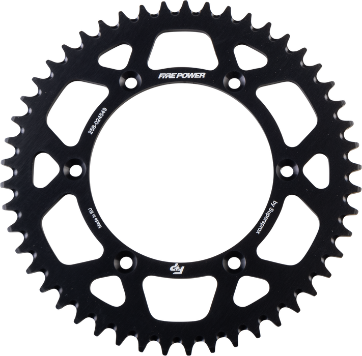 Fire Power 258-024549 FPA-245-49-BLK REAR SPROCKET ALUMINUM 49T BLK