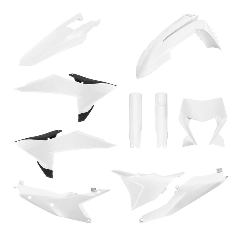 Polisport Full Plastic Kit White - 91656 KTM Dirt Bikes 2025-2026