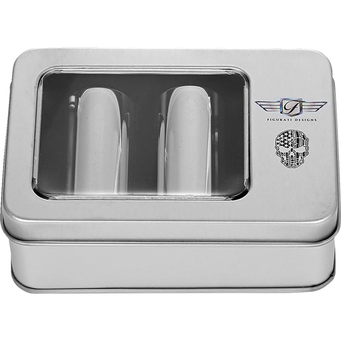 FIGURATI DESIGNS 3550-0343 FD27-DC-2545-SS Docking Covers american flag skull - contrast cut - silver