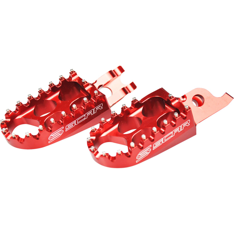 Scar Foot Pegs - S3215R Kawasaki Dirt Bikes 2006-2026