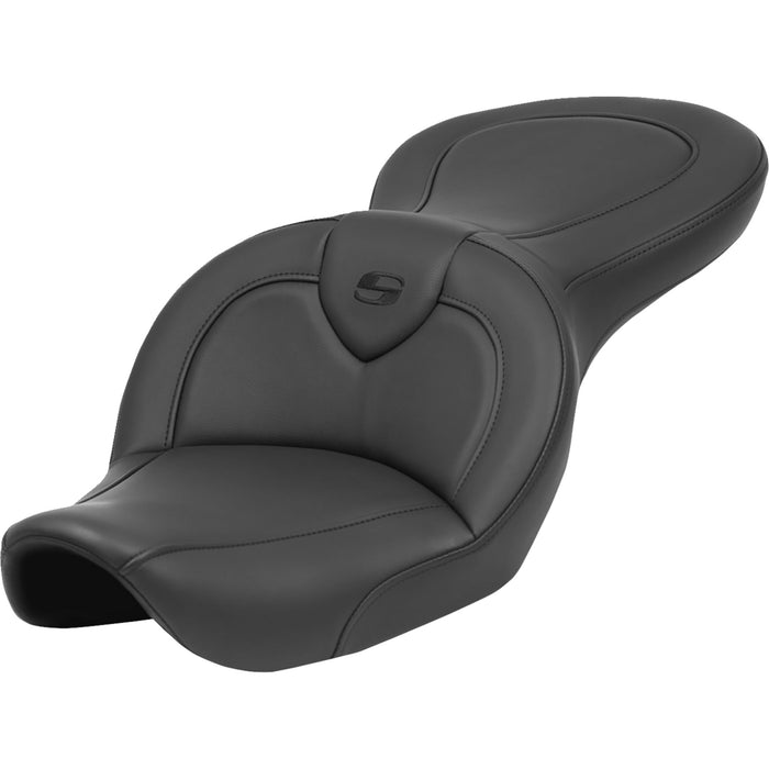 SADDLEMEN 0803-0725 896-05-187 Roadsofa™ Standard Reach Seat - without Backrest - Black - FXDWG '96-'23