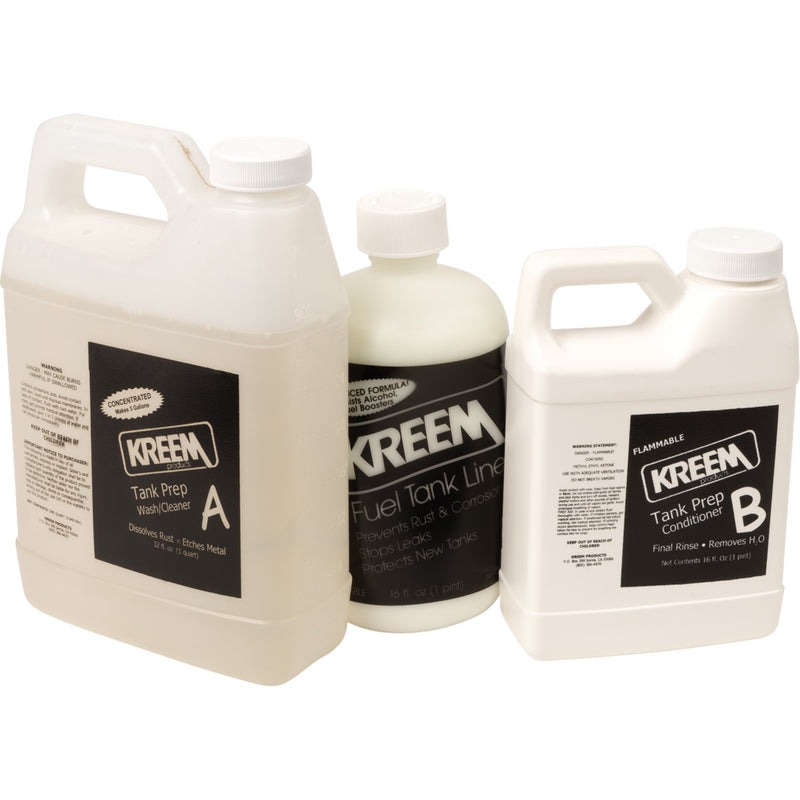 KREEM 3709-0001 1215 Fuel Tank Liner and Tank Prep Combo Packs Tank Liner Kit - For Up To 5 gal. Tank