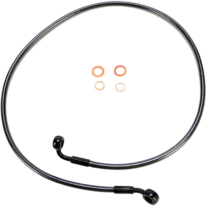 Magnum Shielding E-Z Align Series Brake Line - 46144SW For Harley Softail 2000-2014