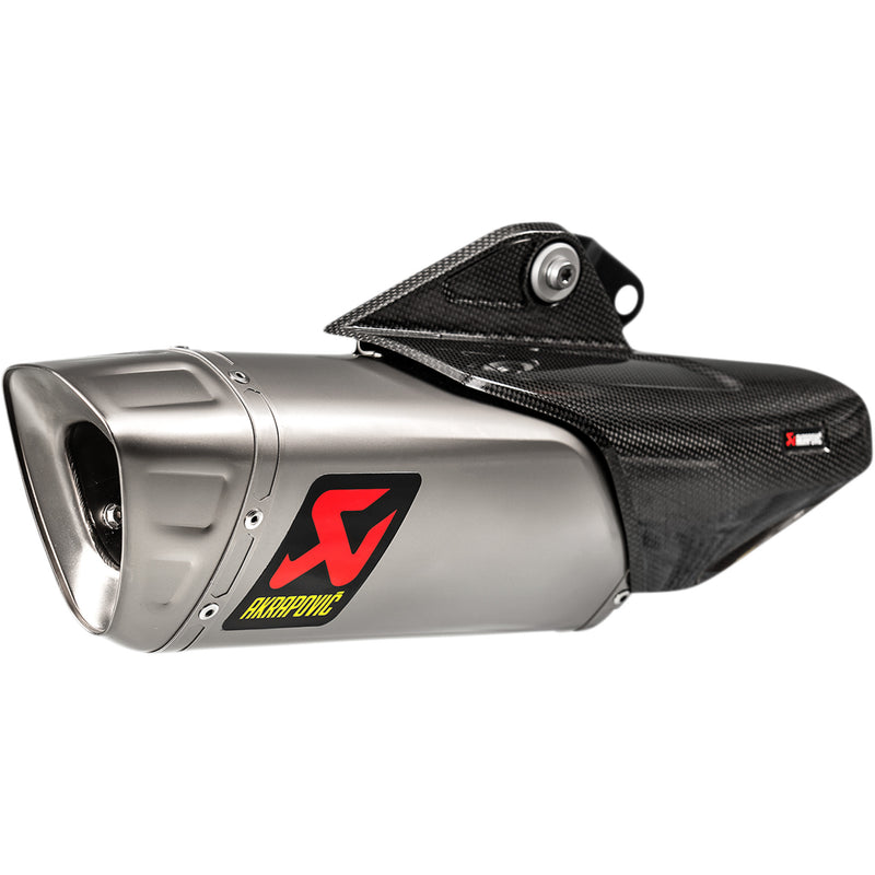 AKRAPOVIC 1811-3873 S-Y10SO18-HAPLT Titanium Slip-On Line Muffler Titanium Muffler - YZF-R1