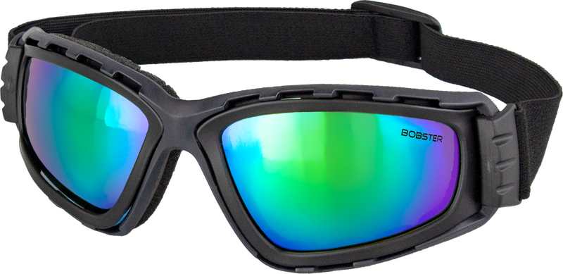Bobster 26-5371 BFD002 FREEDIVE GOGGLES M BLK GRAY W/BLU/GRN REFLC