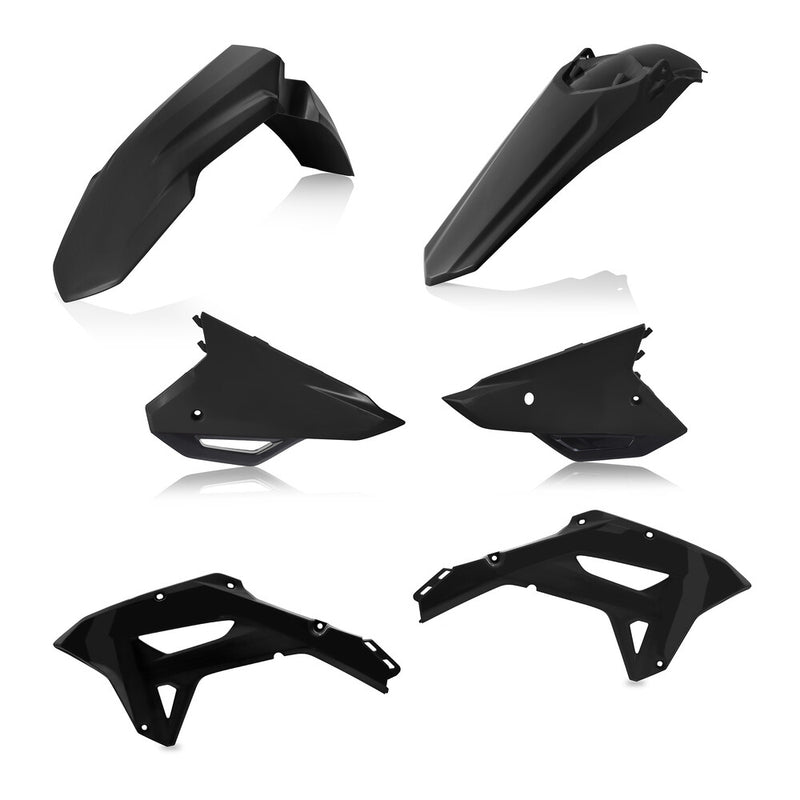 Acerbis Plastic Kit Honda Black - 2861790001 Honda CRF450RX / CRF250RX 2021-2024