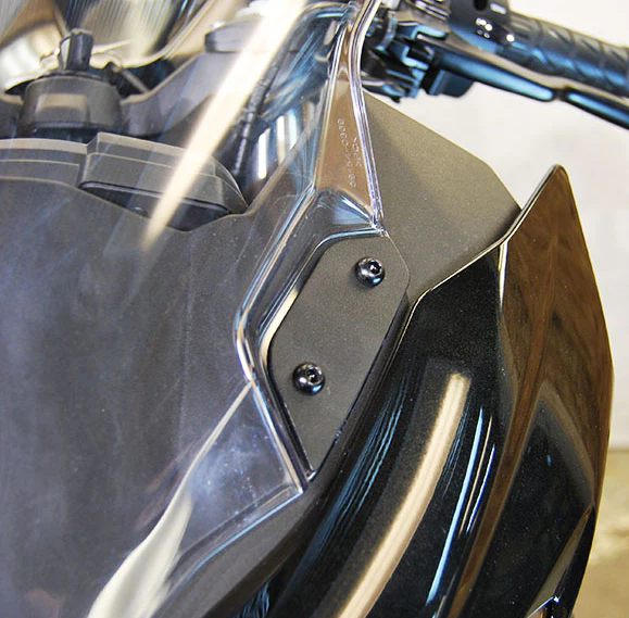 New Rage Cycles Mirror Block OFF Plates - N-400-MBO Kawasaki Ninja 400 2018-2023