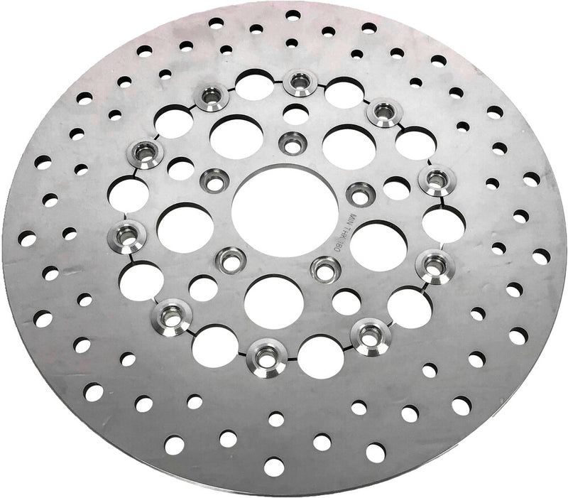 Harddrive Floating Brake Rotor 11.5" FRT SS Machined 1.99" ID - 144322 For Harley Motorcycles 1996-1999