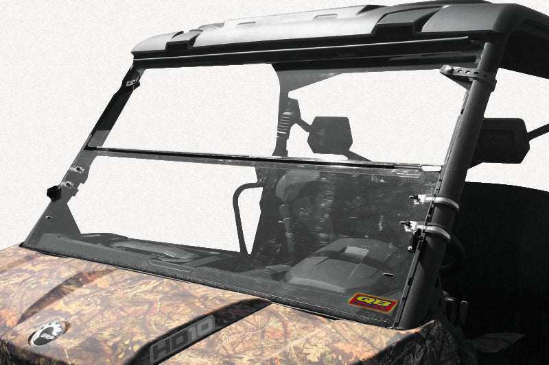 QuadBoss 375620 16-22 Can-am Defender HD10 Folding Windshield - Photo - Primary
