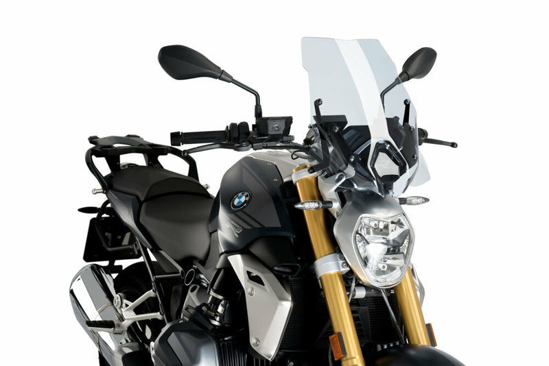 Puig Hi-Tech Parts Windscreen Naked NEW GEN Touring Clear - 3626W BMW R1250R / 1250 2019-2023