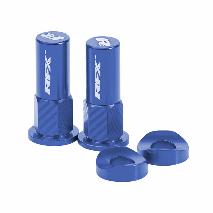 Rfx 739-1066 FXRL 90000 99BU RIM LOCK NUTS & WASHERS 2PCS BLUE