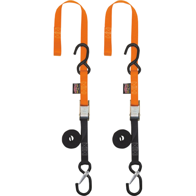 POWERTYE MFG. 3920-0331 23629-SR 1" Cam Buckle with Sewn-In Soft-Tye Cam Buckle - Sewn-In Soft-Tye - 1" x 5-1/2' - Orange