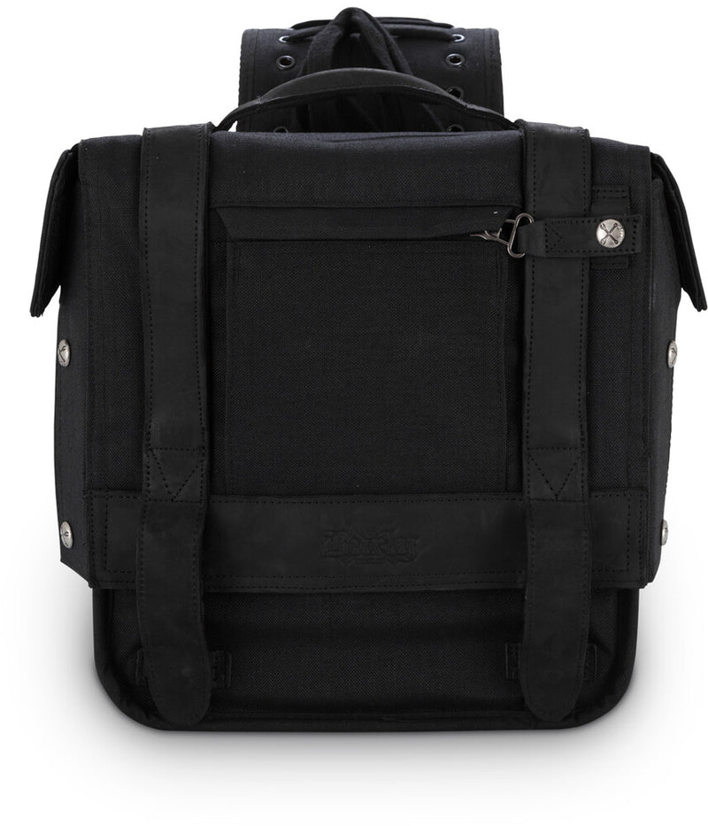 Burly Brand 750-05507 B15-1002B THROWOVER SADDLEBAG BLACK