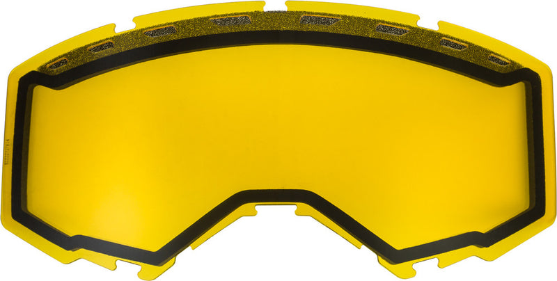Fly Racing 37-5451 FLB-020 DUAL LENS WITH VENTS ADULT YELLOW