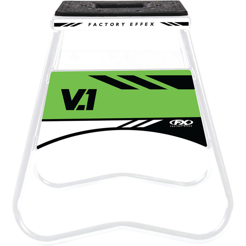 FACTORY EFFEX 4101-0513 24-45110 V.1 Bike Stand Bike Stand - V.1 - Kawasaki - White/Green
