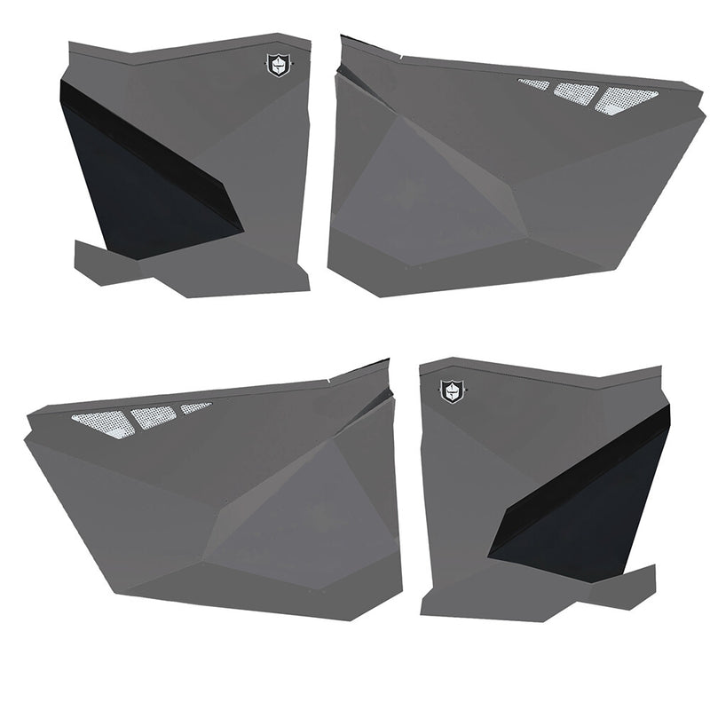 Pro Armor Traditional Half Doors Titanium Metallic - P1910D003TM Polaris RZR 2020-2023