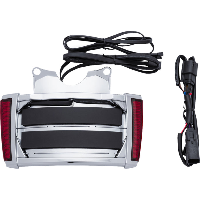 CIRO 2030-2086 40300 LED Lighted License Plate Frame - Chrome - Red