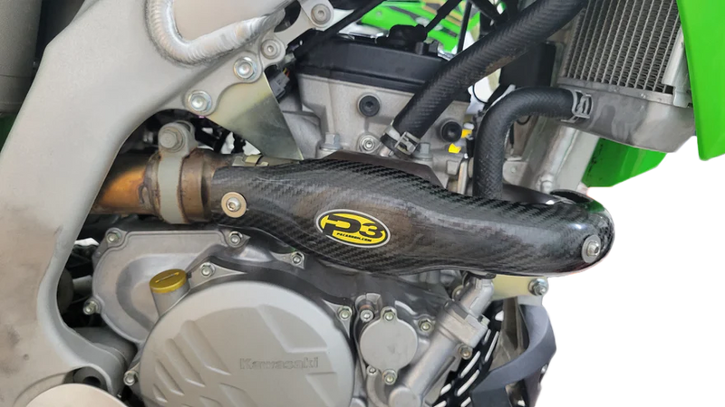 P3 Heat Shield Carbon Kawasaki 250 FMF - 206058 Kawasaki KX 250 2021-2024