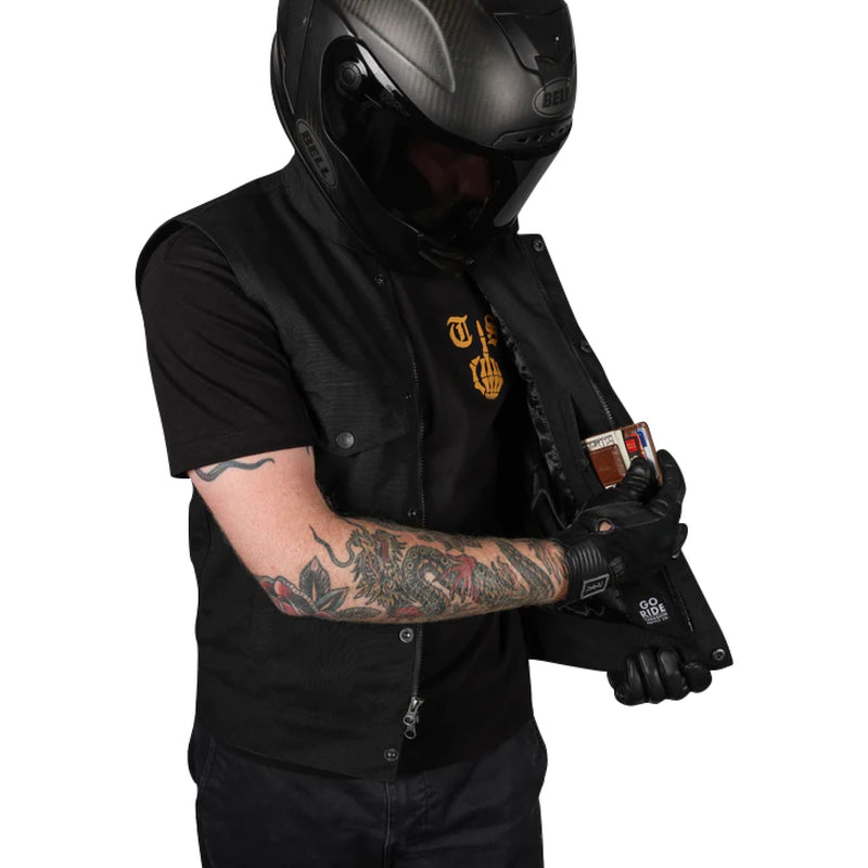 THRASHIN SUPPLY CO. Nightrider v2 Riding Vest Black