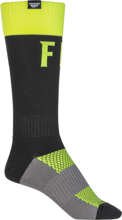 Fly Racing 350-0530S 350-0530S MX PRO SOCKS HI-VIS/BLACK SM/MD