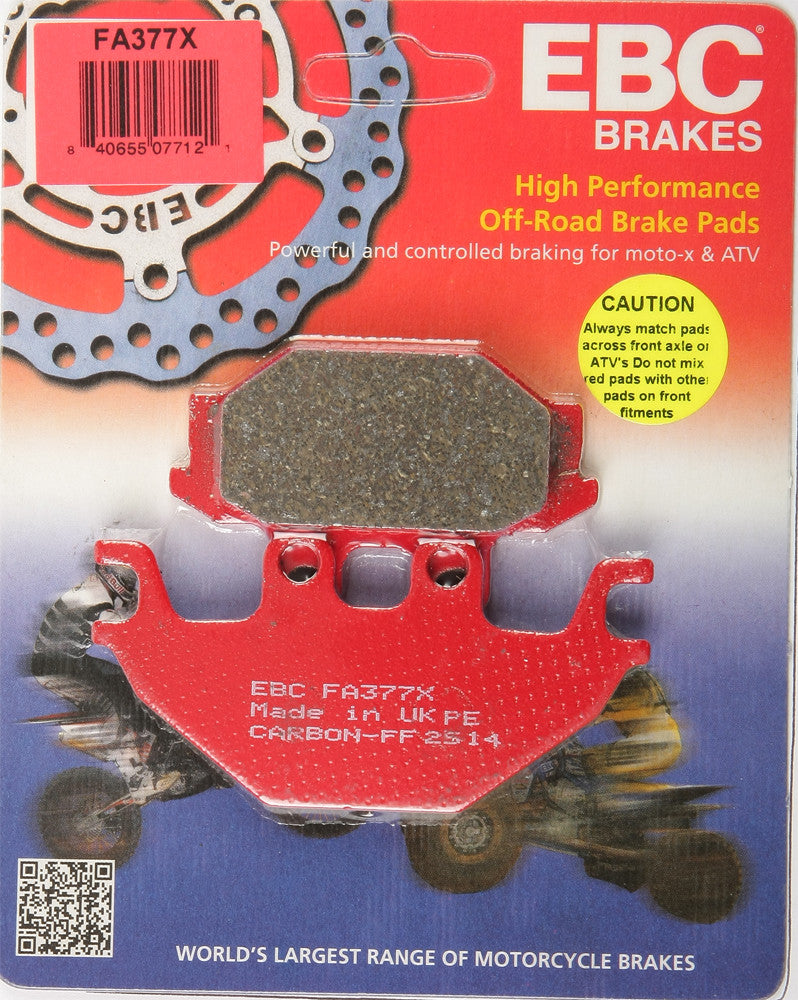 EBC Brake Pads - FA377 For Indian Roadmaster / Scout / Scout Sixty 2015-2019 | Arctic Cat 300 2x4 Auto / 300 4x2 2012-2013
