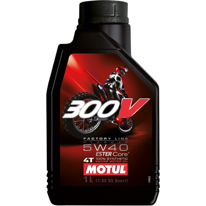 MOTUL 3601-0286 104134 300V Factory Line Offroad Synthetic 4T Engine Oil 300V Offroad Synthetic Oil - 5W-40 - 1L
