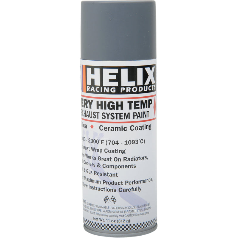 HELIX 3712-0015 165-1000 High-Temperature Exhaust Paint High-Temperature Paint - Gray - 11 oz. net wt. - Aerosol