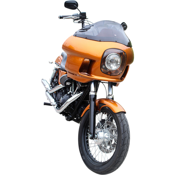 KLOCK WERKS 2310-0635 KWW-02-0500 Flare™ Windshield - 9" - Dark Smoke - FXRP