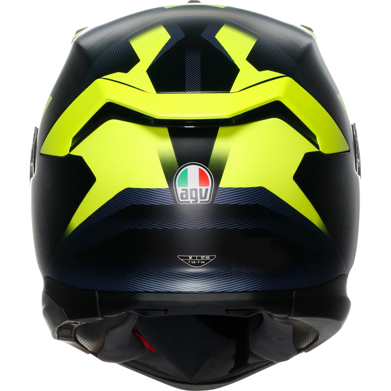AGV K7 Glimpse Helmet - Matte Black/Yellow Fluo