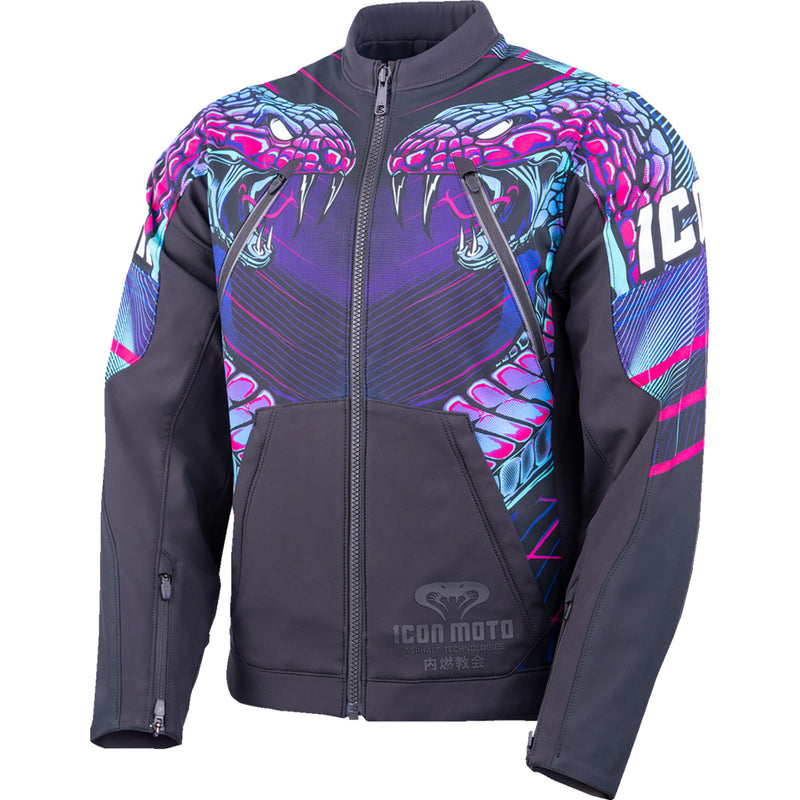 ICON Synthwave Merc3 Lazer Cobra™ Jacket Black